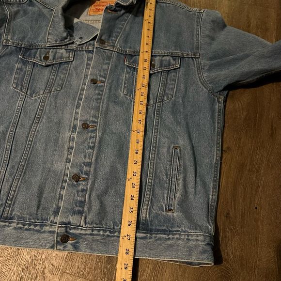 Vintage Y2K Levis Light Wash Denim Standard Trucker Jean Jacket Mens Size XXL - Picture 10 of 10